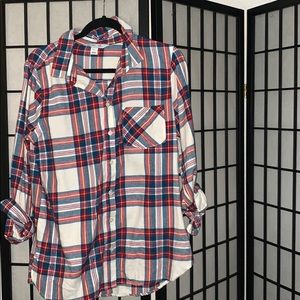 Plaid Flannel Button Up